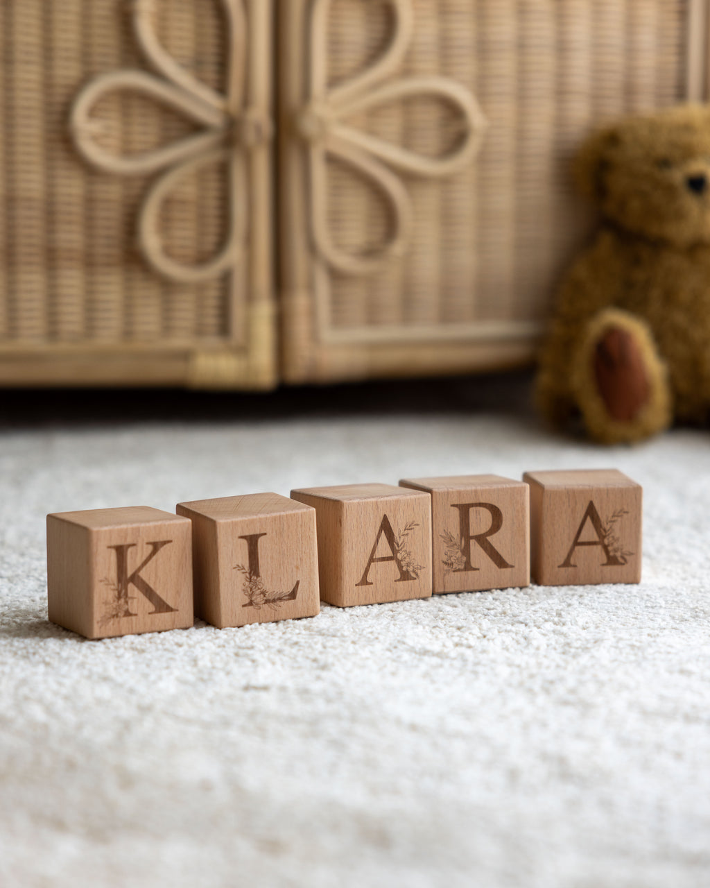 Personligt namn - stora bokstavsklossar