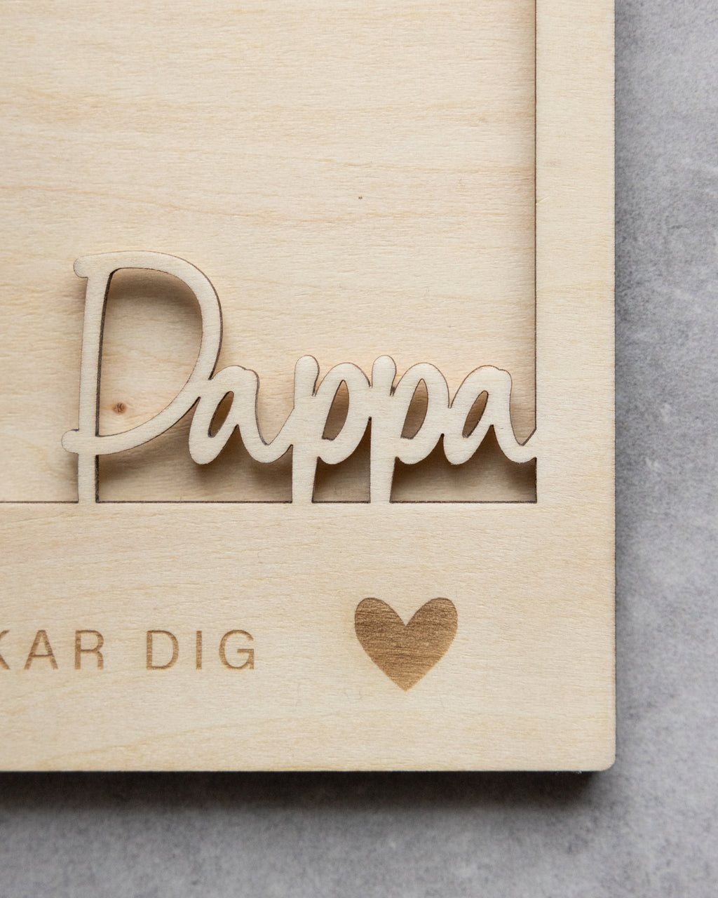 Magnetisk fotoram i trä - personlig fotopresent